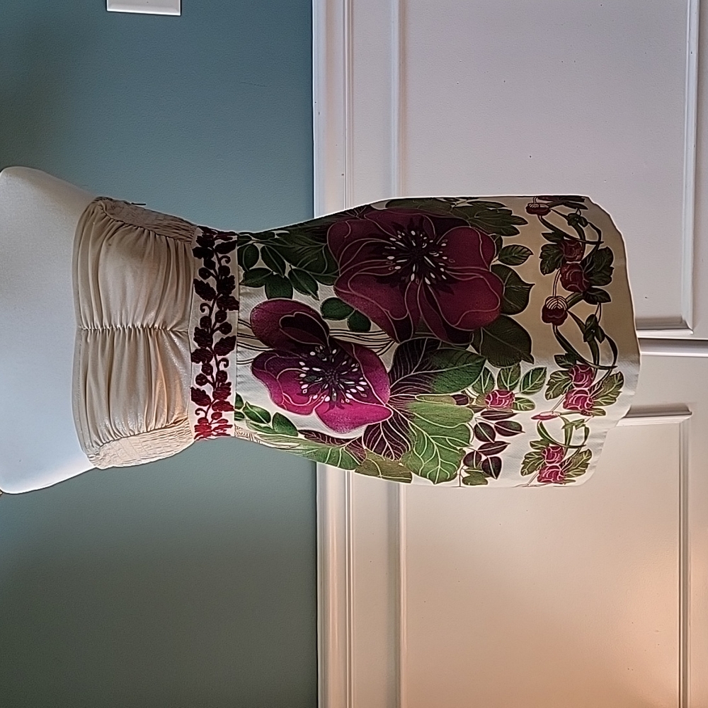 Floral pattern Free People strapless dress 6W